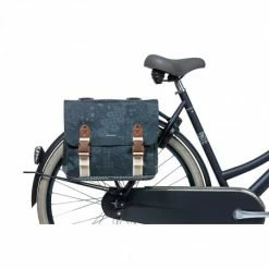 Double Sacoche Vélo BASIL Bohème 35L Bleu Indigo -Accessoires vélo de route Soldes Magasin double sacoche velo basil boheme 35l bleu indigo 2