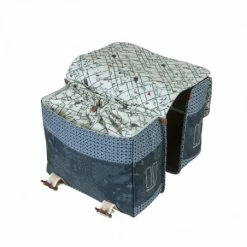 Double Sacoche Vélo BASIL Bohème 35L Bleu Indigo -Accessoires vélo de route Soldes Magasin double sacoche velo basil boheme 35l bleu indigo 3