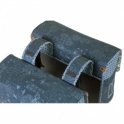 Double Sacoche Vélo BASIL Bohème 35L Bleu Indigo -Accessoires vélo de route Soldes Magasin double sacoche velo basil boheme 35l bleu indigo 5