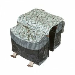 Double Sacoche Vélo BASIL Bohème 35L Gris -Accessoires vélo de route Soldes Magasin double sacoche velo basil boheme 35l gris 3